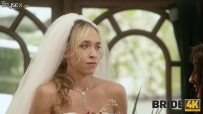 Slutty bride does not mind fucking the groom's father for the last time