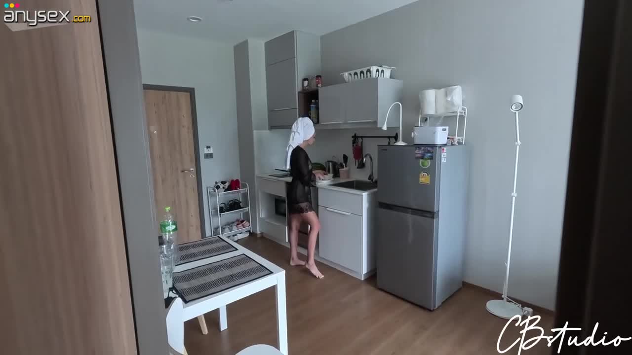 Russian Milf hooks up with stepson in the kitchen and begs for creampie Free Porn Videos | ePornAny.