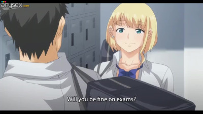 Hentai Hajimete no Hitozuma, Ep.5: Blonde Satomi Drives Her Tutor Crazy With Her Huge Lactating Tits