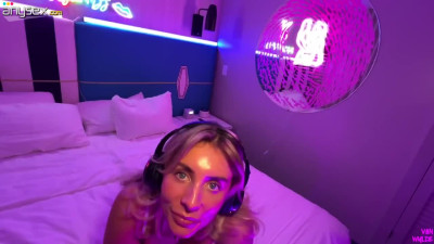 Beautiful British DJ experiences giant white dick in her holes