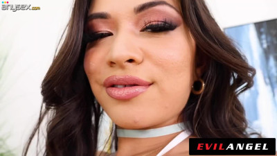 Busty latina Scarlett Alexis is getting Zac Wild's monster cock in a tight anal