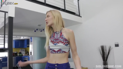 The tight fit of a blonde Alexa Grace is perfect for a home sex