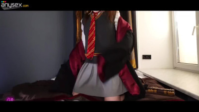 Sexy Slutty Redhead Hermione Granger Gets Deepthroated & Analized By Draco Malfoy