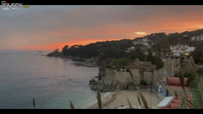 Good blonde girl fucks romantically in an ocean view apartment