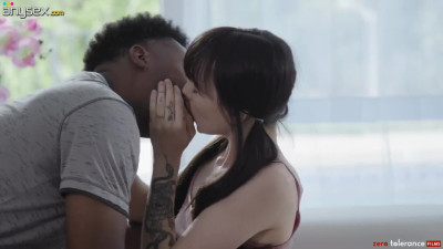 A young slut wants a hard fuck with a huge black cock and a dose of cum on her face